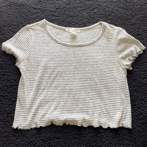 Girl’s Striped Crop Top